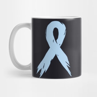 Battled Prostate Cancer Ribbon - Hand Drawn Mug